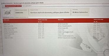 polovni auti do 1000e: GARNITURA DIHTUNGA POKLOPCA VE ZA OPEL OSTALO OD 1998. DO 2014. GOD — 4