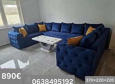 ceragem krevet cena: Ugaona garnitura U-oblika – dimenzije 370 × 220 × 220 cm - Prostrana — 2