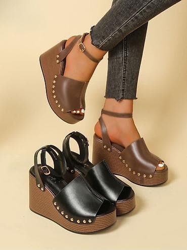 women's secret neseser: Ženske platforme sandale sa kaišem oko članka Velicine od 37 do 41 - — 7