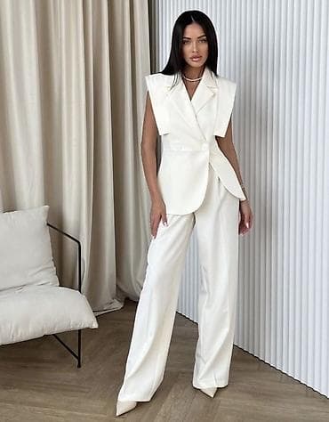 π«π«Damski komplet β sako bez rukava i pantalone sa Ε‘irokim nogavicama na lalafo.rs π«π«Damski komplet β sako bez rukava i pantalone sa Ε‘irokim nogavicama