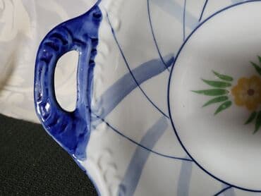 Kompleti posuđa: Cinija nova velika porcelanska iz 80ih. Masivna cinija,sve na njoj — 5