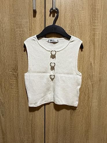 dsquared2 majice: Pleteni crop top bez rukava – FB Sister Knitwear - Brend/model: FB — 1