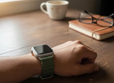 plavi sat: Pametni sat sa sportskim zelenim najlonskim kaišem NOVOOOO. - Kućište — 1