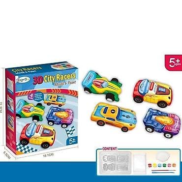 Kreativni set 3D magneti autići – 958005-20 Opis: - Tematski set za