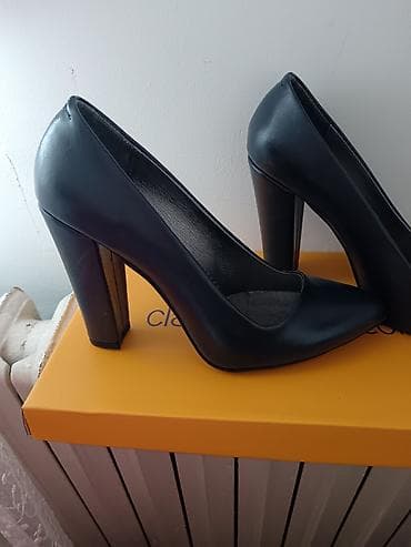 salonke boja koze: Teget klasične salonke – Paolo Santini - Model: salonke sa špicastim — 2