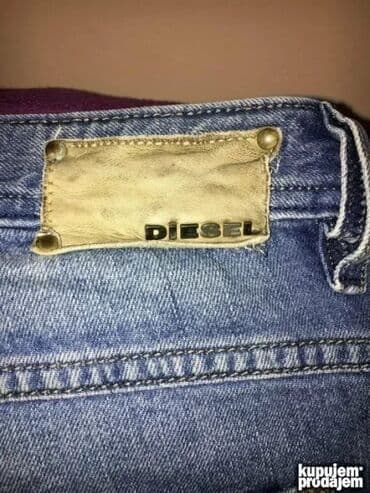 velicina 32 farmerki: Original DIESEL farmerice 32 100% cotton Polustruk 43cm duzina — 1