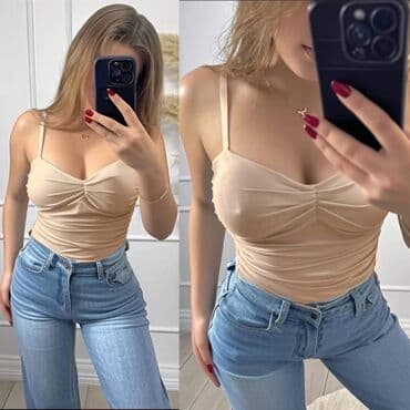 Bodi: Moda, One size, Saten, bоја - Bordo — 5