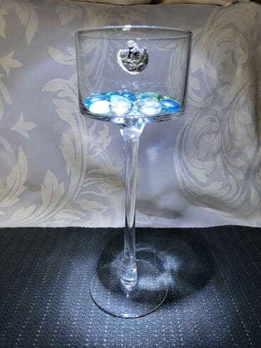 Svecnjak genuine led kristal iz 80ih. Svecnjak sa dekorativnim — 4