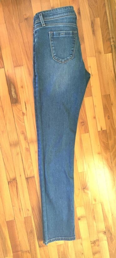 rebraste pantalone: 29, 32, Jeans, Regular rise, Straight — 7