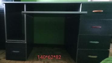 ikea kancelarijske stolice: 2 Visoke uske crne vitríne/ormarići sa rolo vratima i fiokama,radni — 6