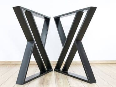 tabure sa prostorom za odlaganje: Noge za sto 034 Dimenzija 70x72cm Materijal : Metalna cev 60x20 — 1