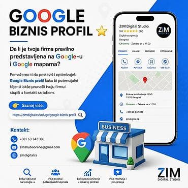GOOGLE BIZNIS PROFIL ⭐ Google biznis profil Da li je tvoja firma