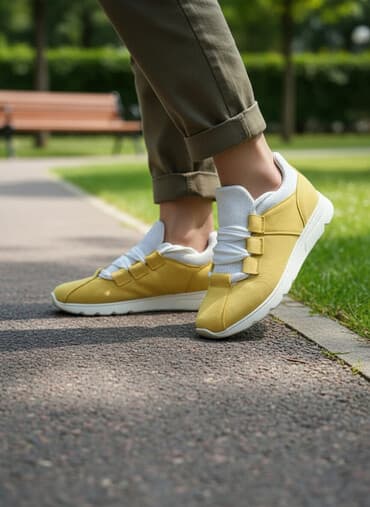 Flat shoes: 36, color - Yellow — 1