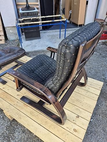 sara namestaj – слике: Naslonjač sa tabureom (set) - Udobna fotelja sa pripadajućim tabureom — 8