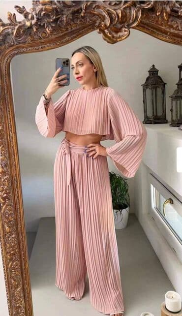 kako ispeglati plisiranu haljinu: Komplet plisirani 3000 r.d — 2