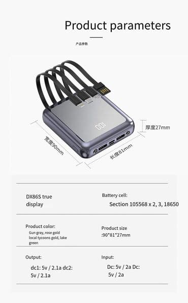rucne masine za mlevenje mesa: Mini 20000mAh Pover Bank UltraThin USB prenosivi spoljni rezervni — 4