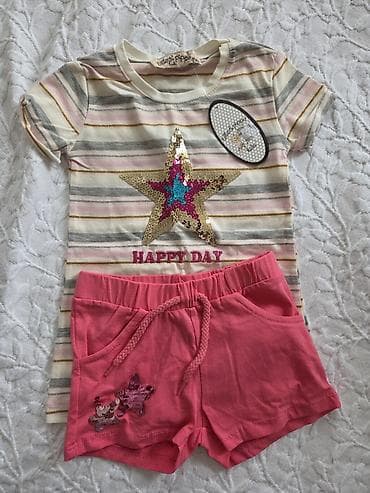 nike crno bele: Komplet dečije odeće – više komada, sa etiketama: 1) Haljina bez — 6