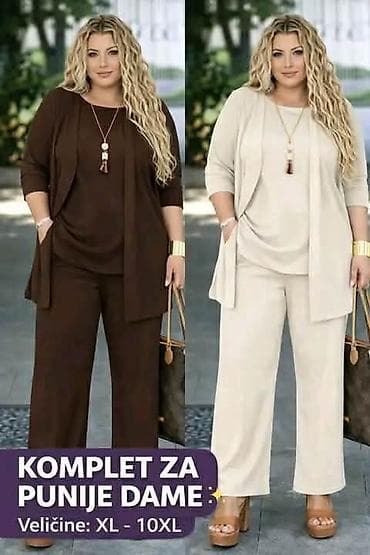 obuca za ples: Komplet iz 3 dela majica, kardigan, pantalone. Lagan,prijatan — 4