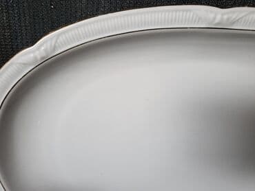 metalac staklene posude: Oval 1930 do 1950g. Zehscherzer Bavaria. Oval,pun porcelan. nidge — 3