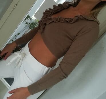 top na jedno rame: S (EU 36), color - Beige — 4