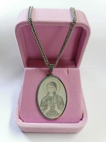 muske ogrlice hirurski celik: Lanac sa priveskom Sveta Petka
Hirurški čelik
Cena:1400 din — 2