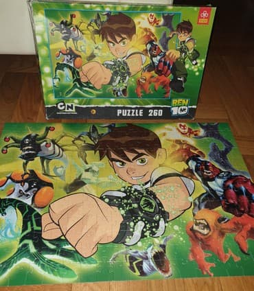 sator za plazu pop up: Ben 10 - cartoon network. puzzle - puzle - pazl kako ko voli. 260 — 1
