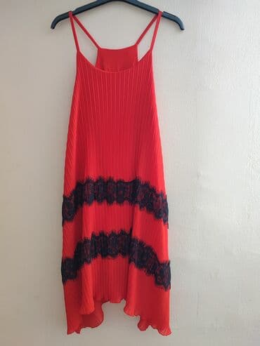 exit odeca: M, bоја - Crvena, Koktel, klub, Na bretele — 1