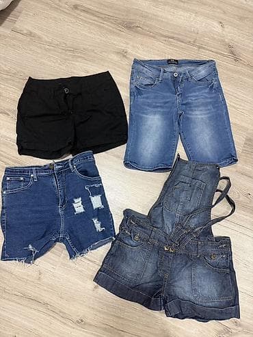 calvin klein satovi muski: Ženske šorts hlače – lot 4 - Crni pamučni šorts sa vezicom u struku i — 1