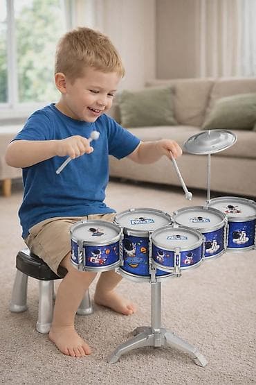 Books, Audio & Video formats: Dečji bubnjevi “Astronaut Jazz Drum” – komplet za malu rok zvezdu gs — 2