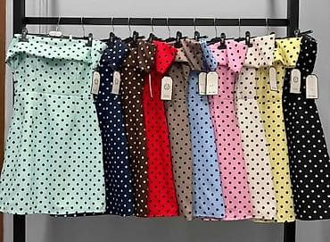 la rive parfemi: Ženska haljina na tufne – bardot kroj - Model: mini haljina A-kroja - — 7