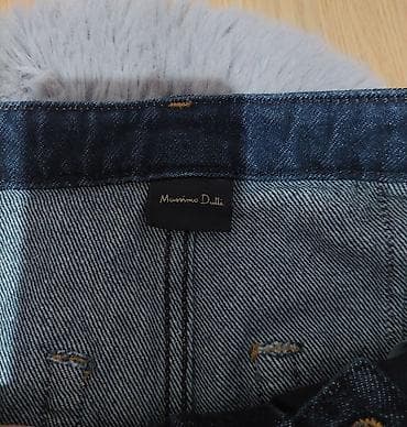 denim suknje: Massimo Dutti farmerke – tamno plavi, klasičan kroj - Original — 3