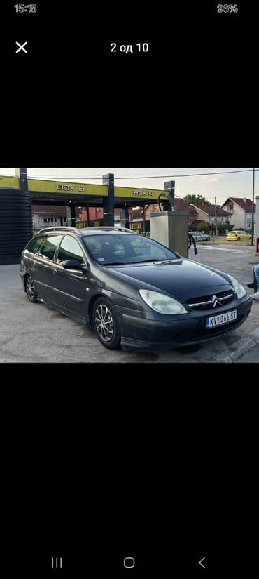 otkup polovnih automobila: Citroen C5 karavan u tamnosivoj boji, sa krovnim nosačima i alu — 6