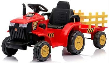 polovne igracke za decu: Dečiji traktor na akumulator sa prikolicom - Realističan dizajn — 3