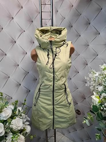 hummel jakne: Ženska prošivena prsluk-haljina sa kapuljačom - Dužina do iznad — 3