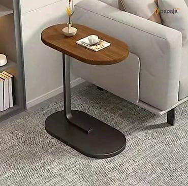 sto za slave: Pomoćni stočić za sofa/kauč – C oblik - Moderan C dizajn omogućava da — 2