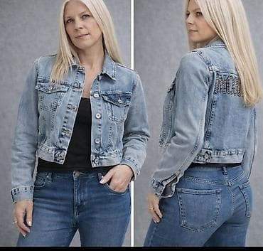 iqos lil solid 2.0 red light: Kratka teksas jakna MOSCHINO - Model: cropped/kratka teksas jakna — 2