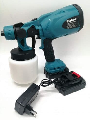 lidl baterija 20v: Cena 5400 din Makita akumulatorski pištolj za farbanje 800w + dve — 4