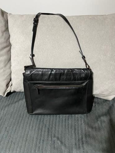 mona torbe crne: Torba za rame, Mona, Materijal: Koža — 1
