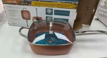 duboki tanjiri metalac: Višenamenska kvadratna šerpa / duboki tiganj modernog dizajna, idealna — 7