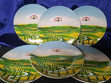 komplet tanjira: Tanjiri 1 novi Birra Moretti porcelanski — 5