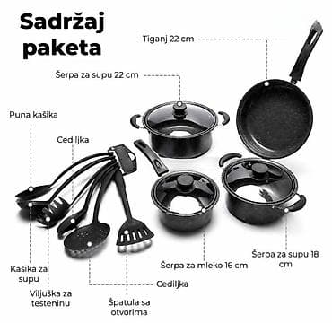 kutija za keks: 06. Set šerpi 13 delova Cena: 3399din ✅ Komplet od 13 delova – sve — 4