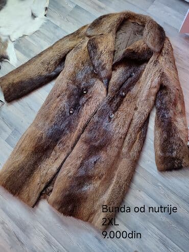 Skafanderi: Bunda od nutrije – ženska, veličina 2XL - Prirodno krzno nutrije u — 4