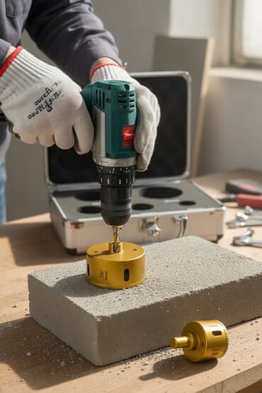 polovan aku alat: Dijamantske burgije za keramiku i beton (NOVO) 💎 Veoma kvalitetan set — 1