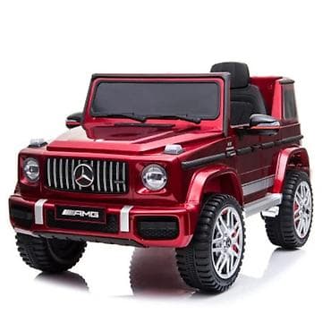 MERCEDES AMG G63 LICENCIRANI – metalik crveni električni džip za decu