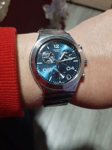 Jewellery: Swotch ispravan sat sat je original sviss made ima jednu linijicu sa — 1