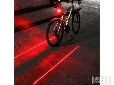Bicikli: Led laser svetlo za biciklu 499 dinara Led zadnje svetlo sa laserom — 3