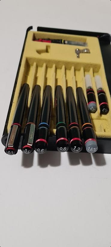 cepac za drva na benzin: • Dva pakovanja rOtring rapitografa i jedno pakovanje rOtring šestra — 9