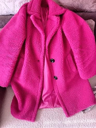 torbe b: Ženski teddy kaput – jarko roze - Materijal: spoljašnji deo 100% — 4