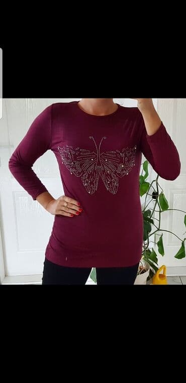 comma košulje: Color - Burgundy — 1
