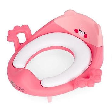 gumena cetka za wc solju: Adapter za WC šolju sa rukohvatima, Pink – ECOTOYS Šifra proizvoda — 4